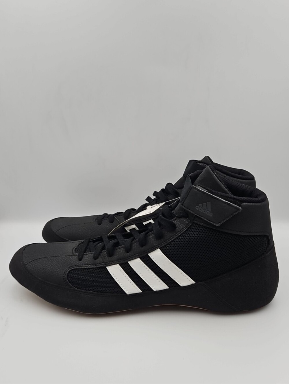 Adidas Black Wrestling Shoes with White Stripes